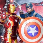 マーベルヒーローズフェスタ 2016 フォトシュティング グリーティング キャプテン・アメリカ アイアンマン　